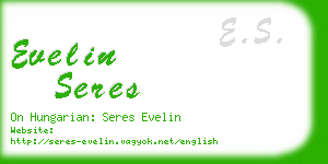 evelin seres business card